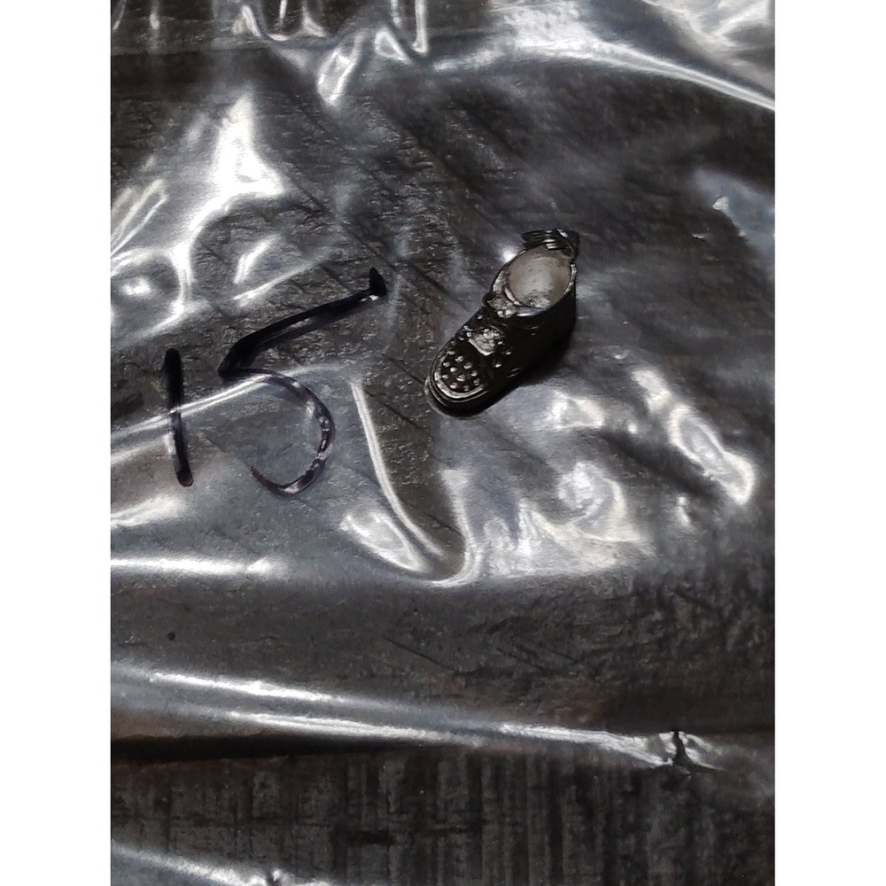 Silver High Top Sneaker Boot Shoe Charm Pendant Athletic Sports Dangle 15